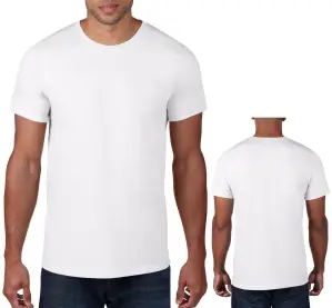 4.5オンス ライトウェイトTシャツ セミフィット（ホワイト）
